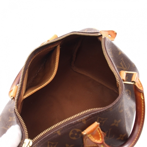 Louis Vuitton Speedy 30 Monogram Handbag Leather Brown - Picture 2 of 7